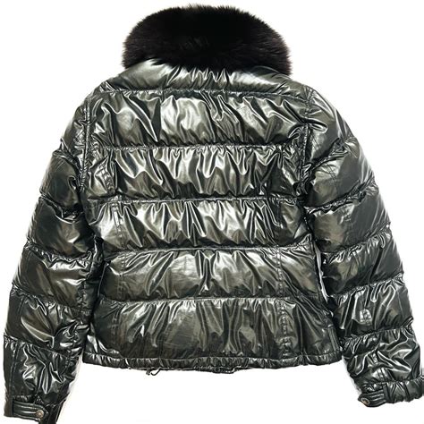 prada black fur coat|prada puffer coat women's.